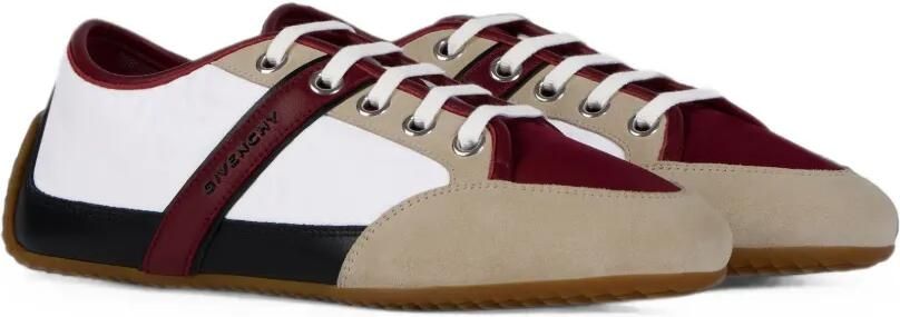 Givenchy Slim nylon en suède sneakers Wit - Foto 4