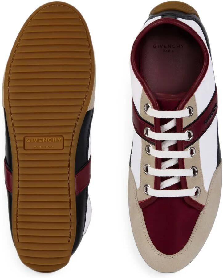 Givenchy Slim nylon en suède sneakers Wit - Foto 2