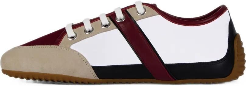 Givenchy Slim nylon en suède sneakers Wit - Foto 5