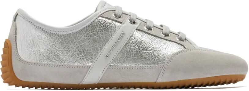 Givenchy Slim sneakers met metallic-effect en vlakken Zilver