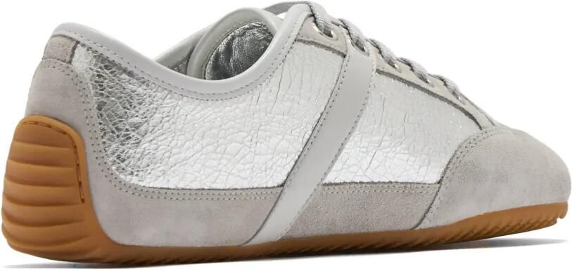 Givenchy Slim sneakers met metallic-effect en vlakken Zilver - Foto 4