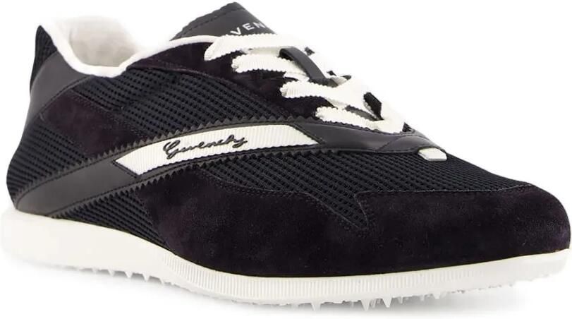 Givenchy Sneakers van mesh suède en leer Zwart - Foto 4