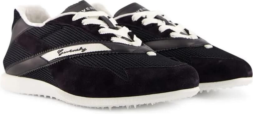 Givenchy Sneakers van mesh suède en leer Zwart - Foto 5