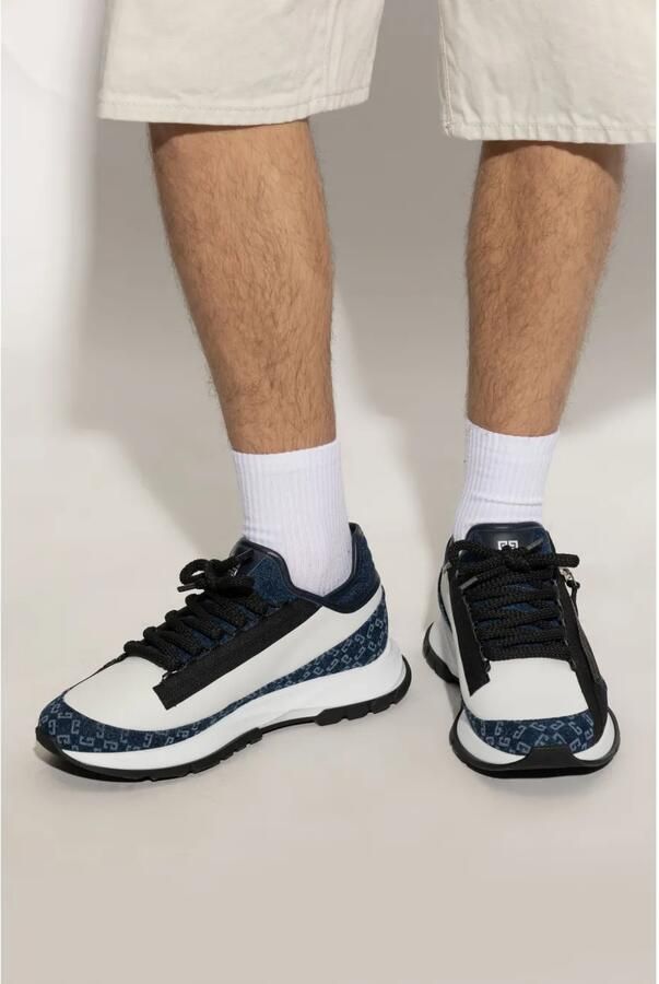 Givenchy Spectre leren en denim sneakers met monogram 72 Blauw - Foto 2
