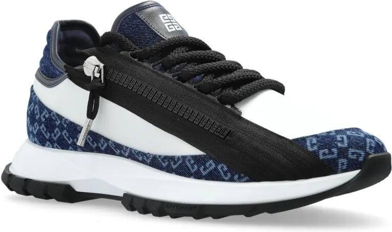 Givenchy Spectre leren en denim sneakers met monogram 72 Blauw - Foto 5
