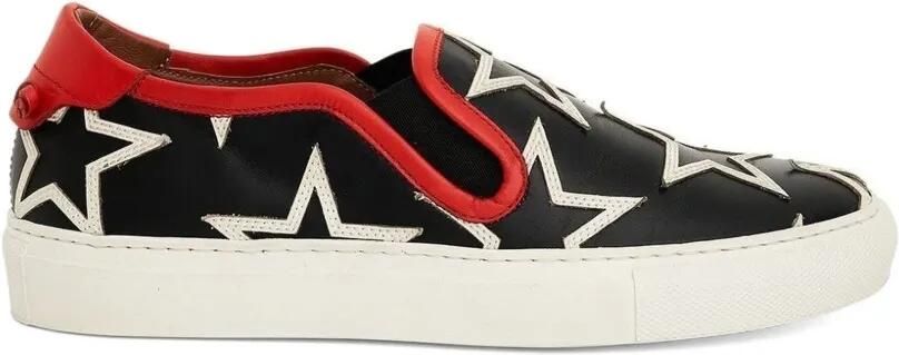 Givenchy star print low top sneakers Zwart