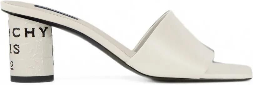 Givenchy Tape leren muiltjes met hak Beige