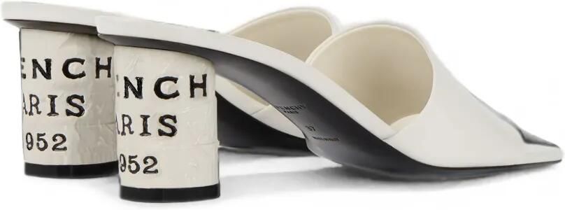 Givenchy Tape leren muiltjes met hak Beige - Foto 2