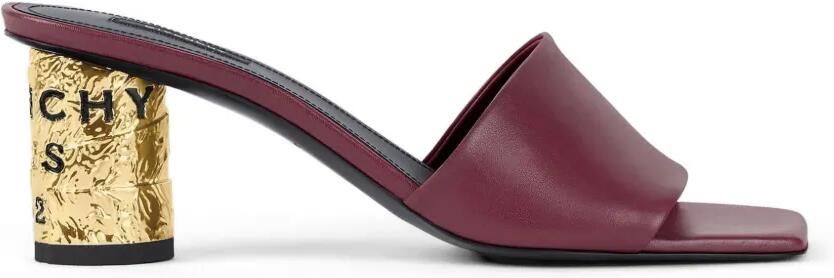 Givenchy Tape leren muiltjes met hak Rood
