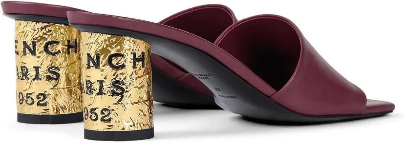 Givenchy Tape leren muiltjes met hak Rood - Foto 2