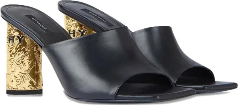 Givenchy Tape leren muiltjes met hak Zwart - Foto 3