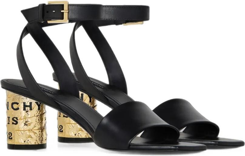 Givenchy Tape leren sandalen met hak Zwart - Foto 3