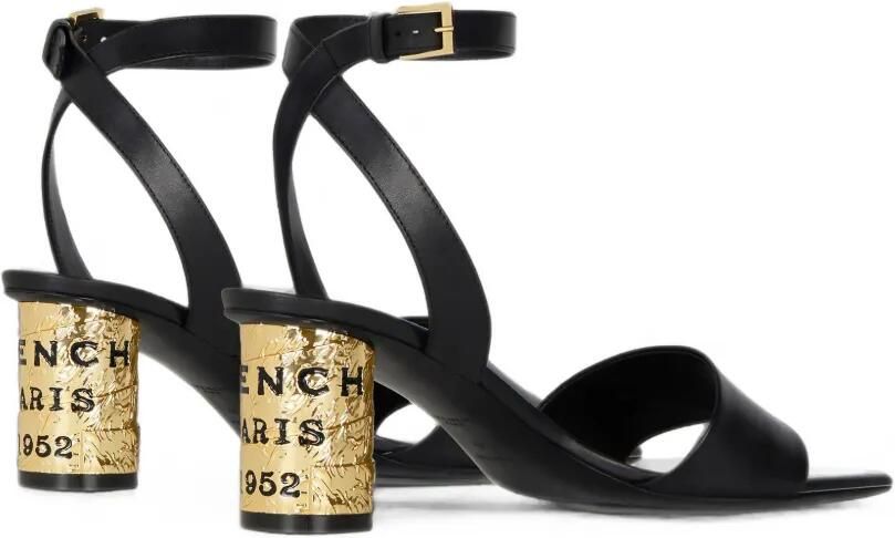 Givenchy Tape leren sandalen met hak Zwart - Foto 4
