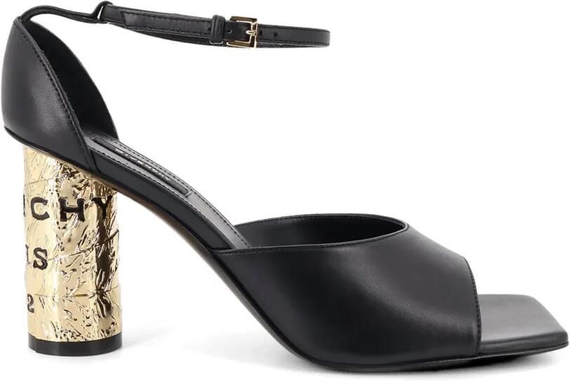 Givenchy Tape leren sandalen Zwart