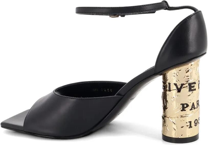 Givenchy Tape leren sandalen Zwart - Foto 4