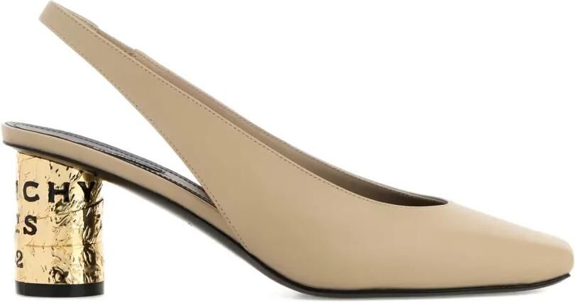 Givenchy Tape leren slingback pumps Beige
