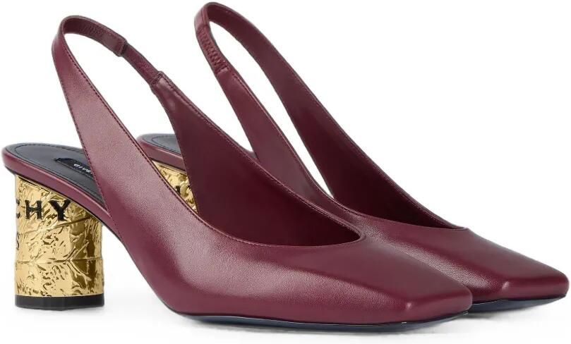 Givenchy Tape leren slingback pumps Rood - Foto 3