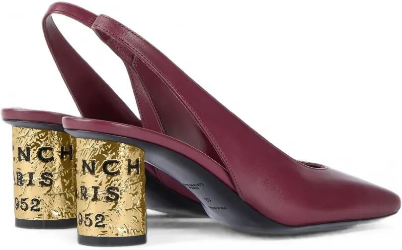 Givenchy Tape leren slingback pumps Rood - Foto 2