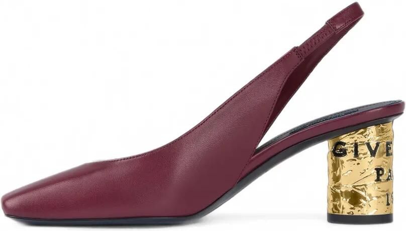 Givenchy Tape leren slingback pumps Rood - Foto 4