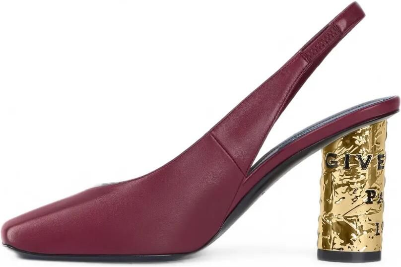Givenchy Tape leren slingback pumps Rood - Foto 3