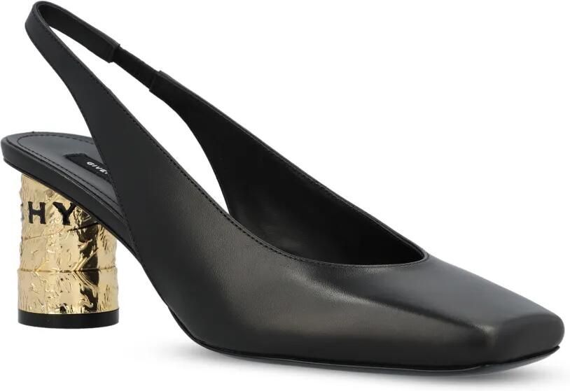 Givenchy Tape leren slingback pumps Zwart - Foto 4