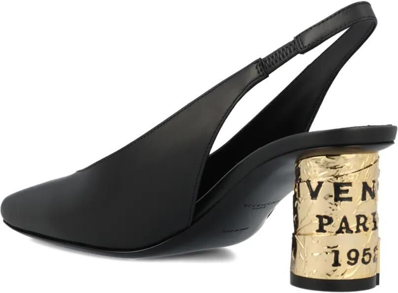 Givenchy Tape leren slingback pumps Zwart - Foto 3
