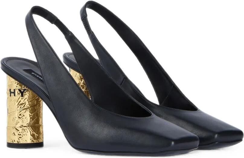 Givenchy Tape leren slingback pumps Zwart - Foto 4