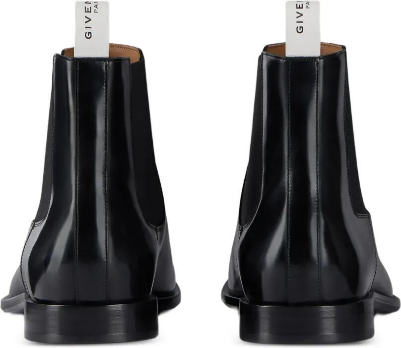 Givenchy Tux Chelsea laarzen van geborsteld leer Zwart - Foto 3