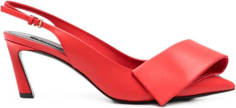 Givenchy Twisted Ribbon leren slingback pumps Rood