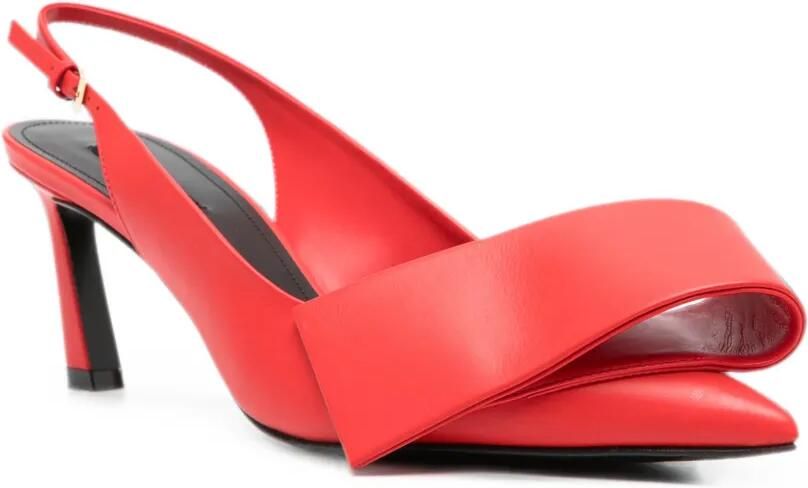 Givenchy Twisted Ribbon leren slingback pumps Rood - Foto 2