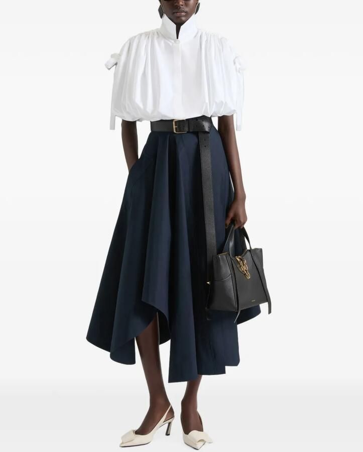 Givenchy Twisted Ribbon leren slingback pumps Wit - Foto 2