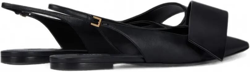 Givenchy Twisted Ribbon platte leren slingbacks Zwart - Foto 4