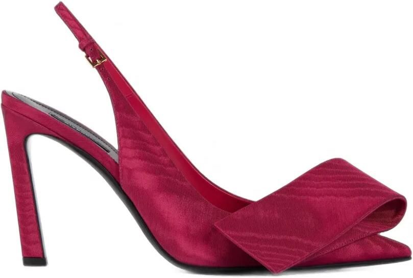 Givenchy Twisted Ribbon slingback pumps van moiré stof Roze