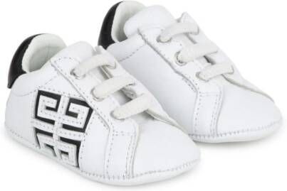 Givenchy Kids 4G leren sneakers Wit