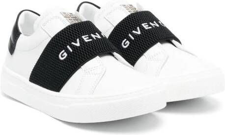 Givenchy Kids Sneakers met logoband Wit