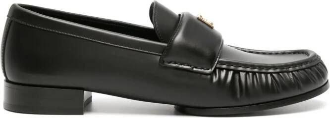 Givenchy Leren loafers met ruches Zwart