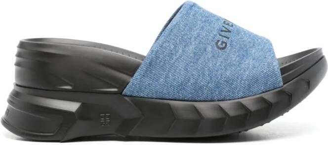 Givenchy Marshmallow sandalen met plateauzool Blauw