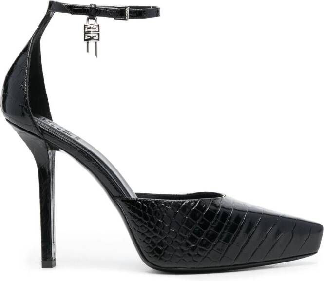 Givenchy Pumps met krokodillenleer-effect Zwart