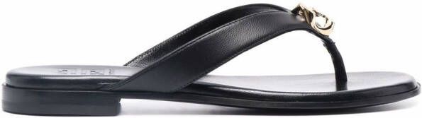 Givenchy Sandalen met logoplakkaat Zwart