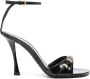 Givenchy Sandalen verfraaid met kristal (100 mm) Zwart - Thumbnail 1