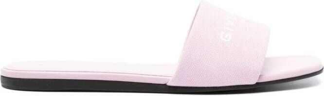 Givenchy Slippers met logoprint Roze