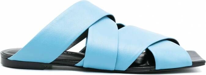 Gloria Coelho Sandalen met gekruiste bandjes Blauw
