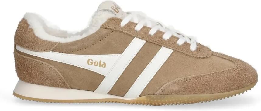 Gola Sneakers met lammy voering en suède vlakken Beige