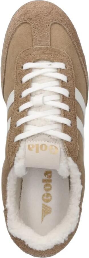 Gola Sneakers met lammy voering en suède vlakken Beige - Foto 4