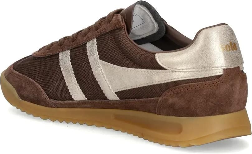 Gola Sneakers met metallic afwerking en suède vlakken Bruin - Foto 2