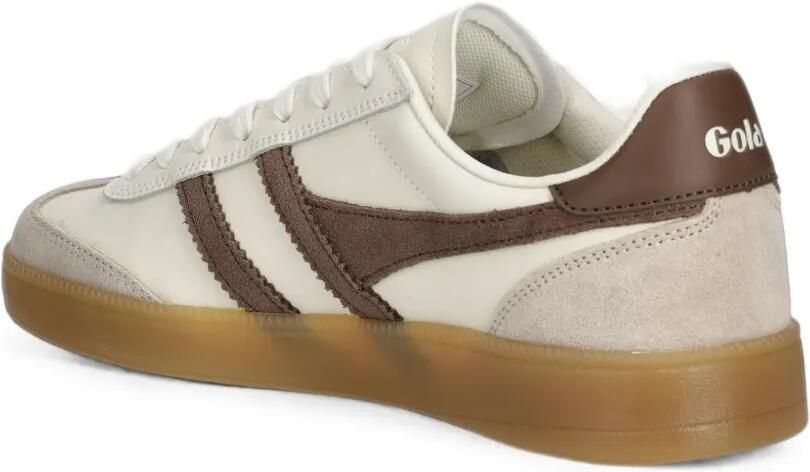 Gola Sneakers met suède vlakken en logo-print Beige - Foto 2