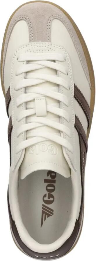 Gola Sneakers met suède vlakken en logo-print Beige - Foto 3