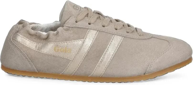 Gola Suède sneakers met metallic streep Beige
