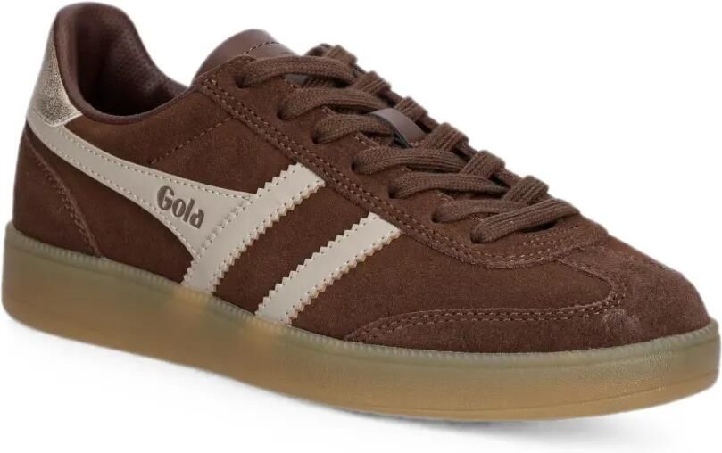 Gola Viper suède sneakers met logo-patch Bruin - Foto 2
