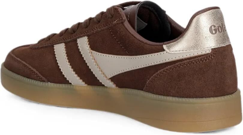 Gola Viper suède sneakers met logo-patch Bruin - Foto 3